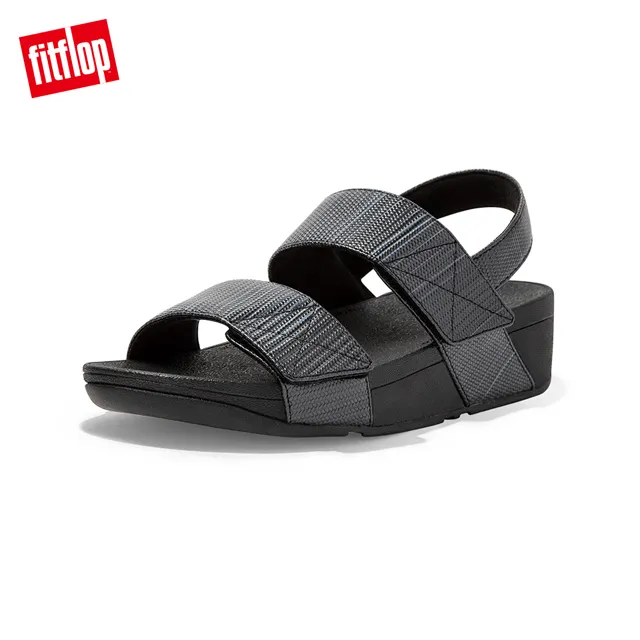 【FitFlop】MINA TEXTURED GLITZ SLIDES 寬帶可調整式雙帶涼鞋-女(共3色) 歷史價格詳細信息