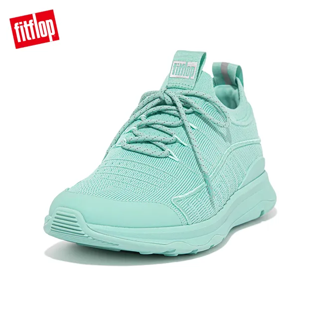 【FitFlop】VITAMIN FF e01 KNIT ELASTIC SPORTS SNEAKERS彈力帶撞色運動鞋-女(黑色) 歷史價格詳細信息