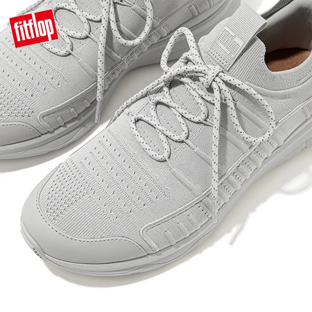 【FitFlop】VITAMIN FF e01 KNIT ELASTIC SPORTS SNEAKERS彈力帶撞色運動鞋-女(黑色) 歷史價格詳細信息