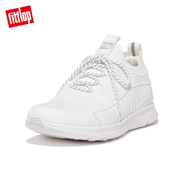 【FitFlop】VITAMIN FF e01 KNIT ELASTIC SPORTS SNEAKERS彈力帶撞色運動鞋-女(黑色) 歷史價格詳細信息