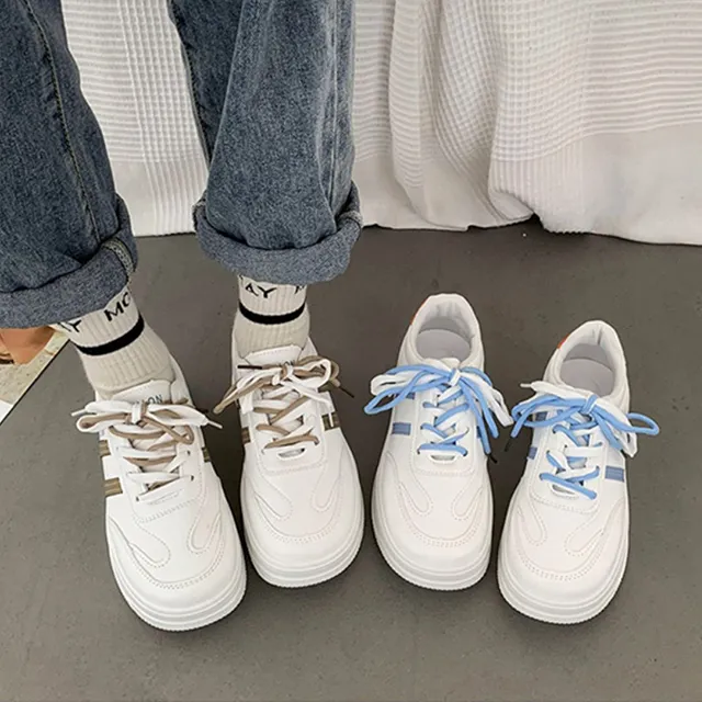 【韓國K.W.】Y7159經典話題小白鞋復古運動鞋(厚底鞋/慢跑鞋/休閒鞋) 歷史價格詳細信息