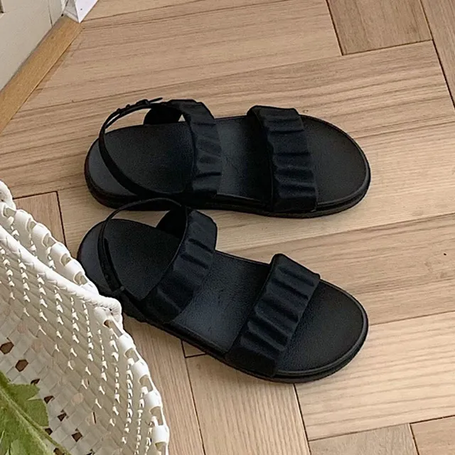 【韓國K.W.】現貨Y6865純色輕便簡約夾腳拖 歷史價格詳細信息