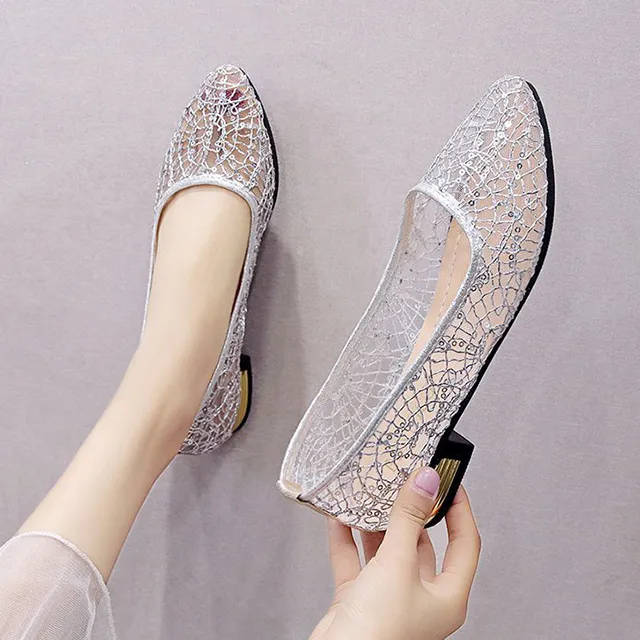 【韓國K.W.】Y5509現貨38碼天空芭蕾尖頭低跟鞋(韓國K.W./女鞋/現貨) 歷史價格詳細信息