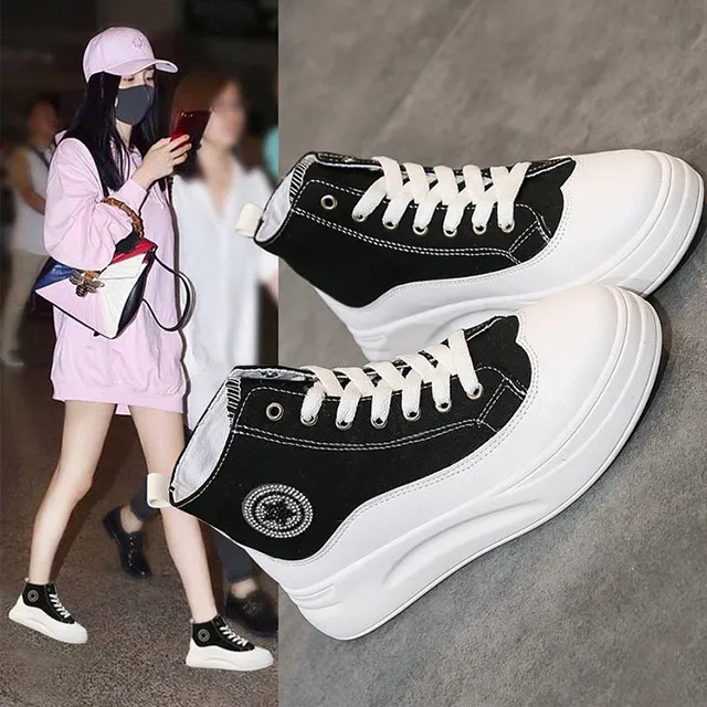 厚底鞋 韓國流行圓頭厚底休閒鞋【S1592】☆雙兒網☆ 歷史價格詳細信息