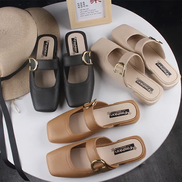 【韓國K.W.】Y7273真皮潔身自愛穆勒復古涼鞋(涼鞋/厚底鞋/通勤鞋/休閒鞋) 歷史價格詳細信息