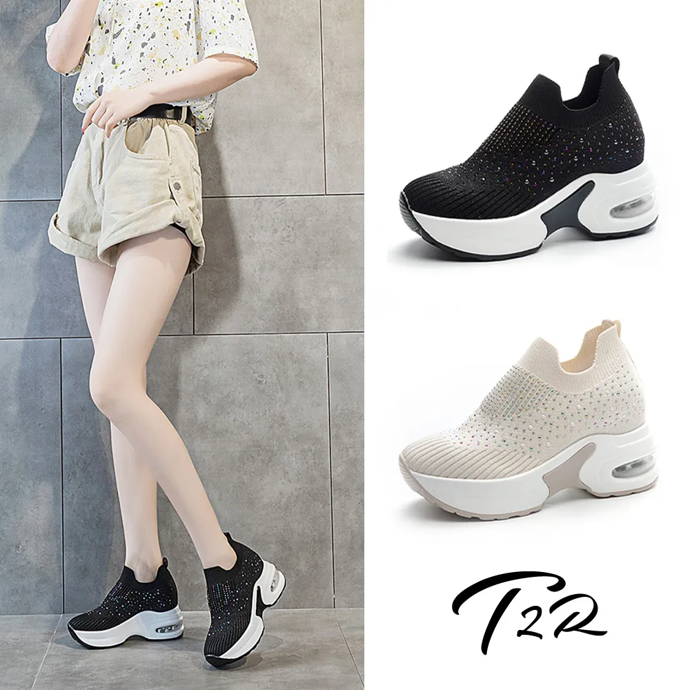 T2R-正韓空運-增高鞋織帶真皮小白鞋隱形增高7公分-黑(5985-2045) 歷史價格詳細信息