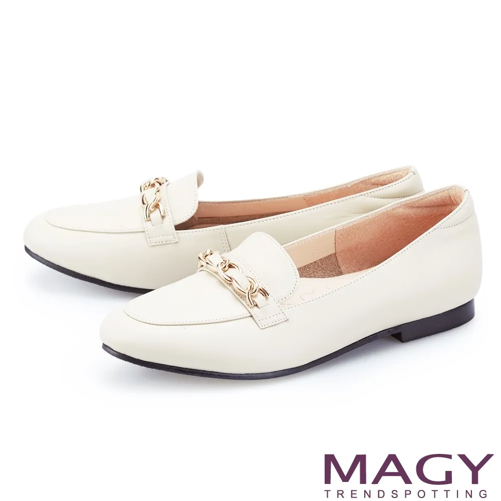 MAGY 嚴選羊皮方釦尖頭中跟鞋 淺棕 歷史價格詳細信息