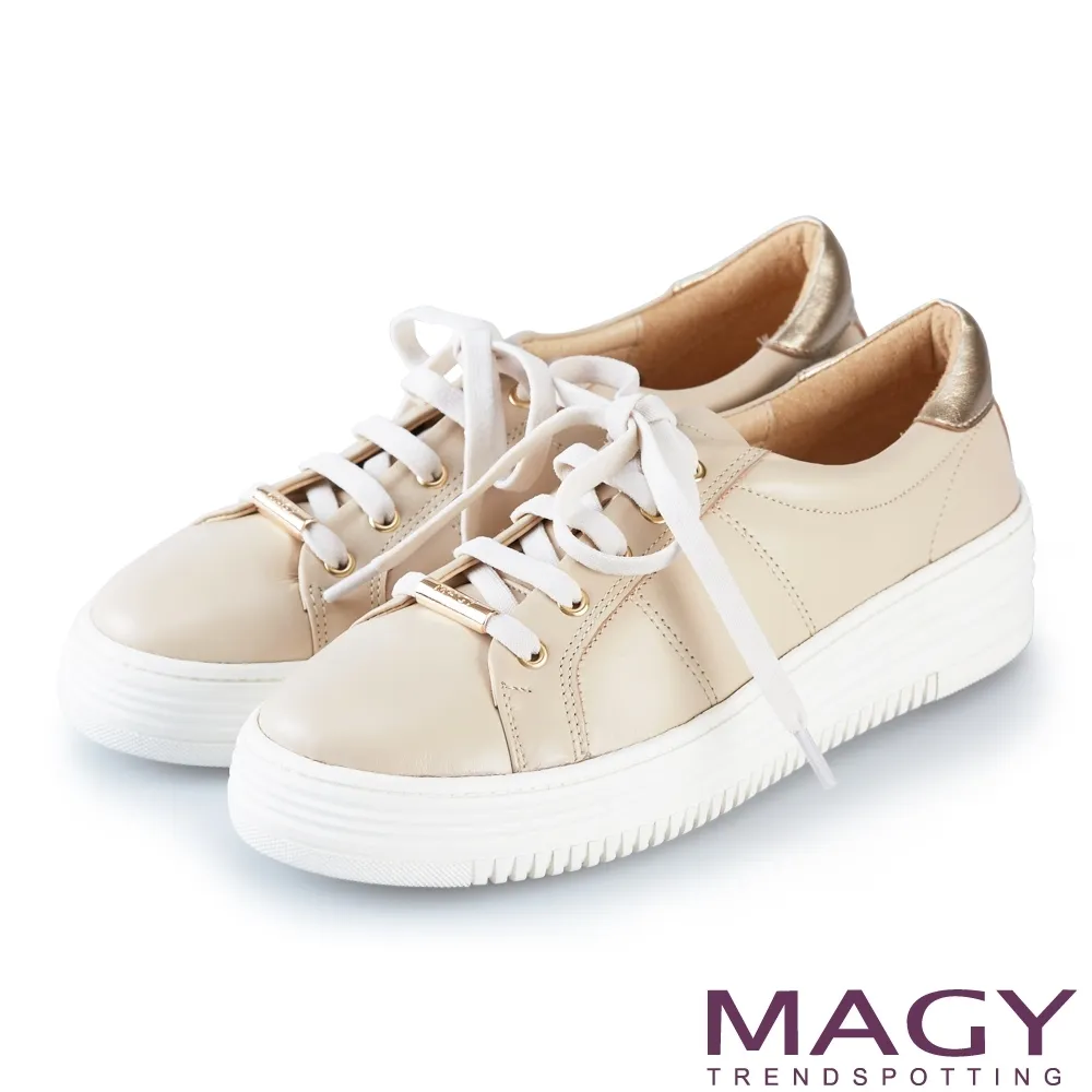 【MAGY】綁帶真皮雕花粗跟牛津鞋(棕色) 歷史價格詳細信息