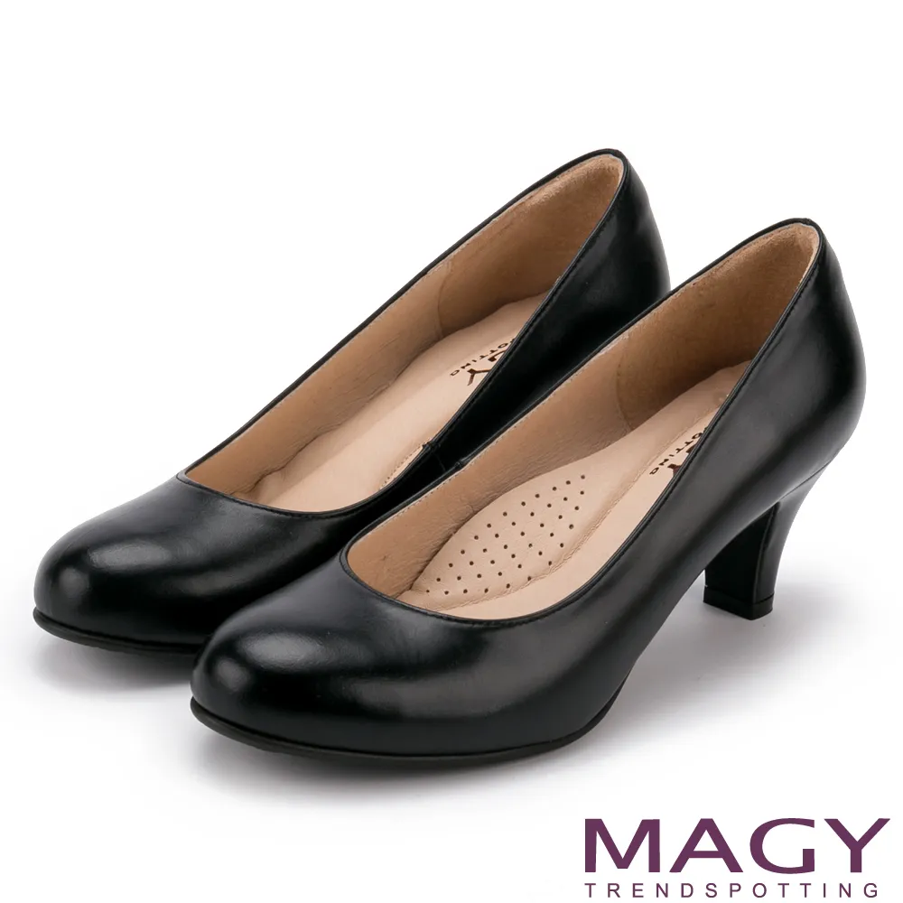 MAGY OL親膚防磨真皮 女 低跟鞋 黑色 歷史價格詳細信息