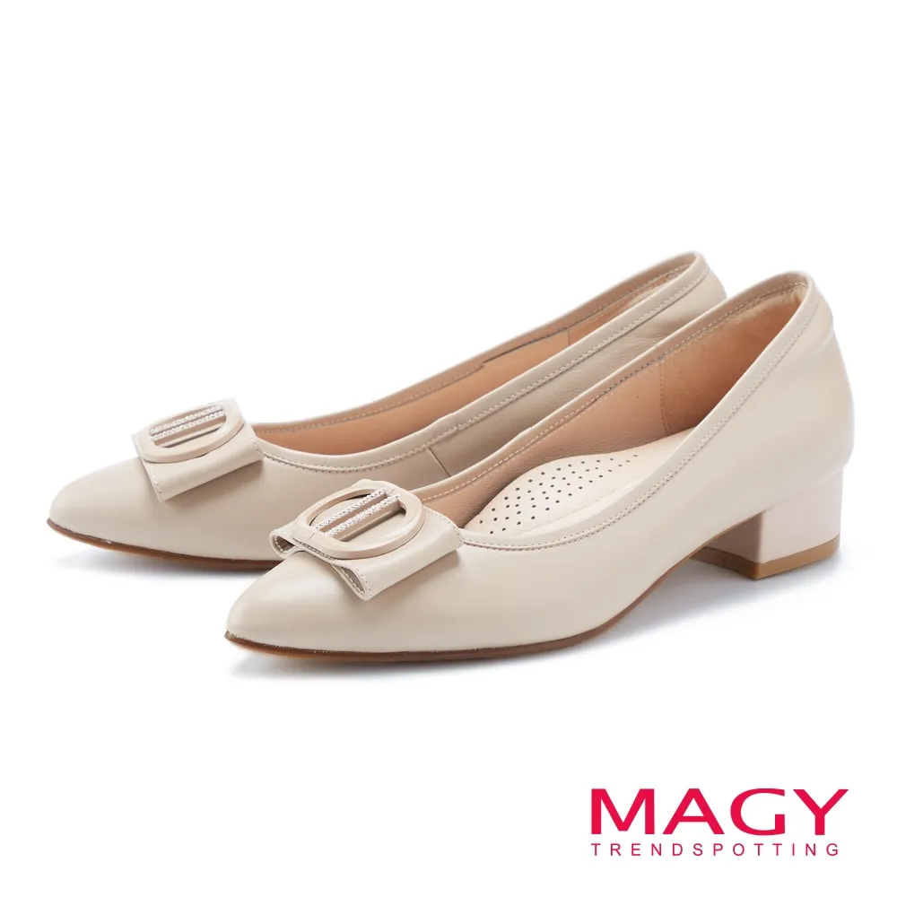 MAGY 白鑽T字牛皮踝帶楔型 女 涼鞋 裸色 歷史價格詳細信息