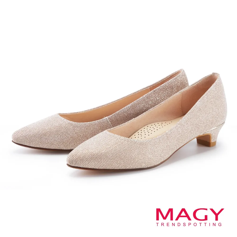 MAGY 閃爍鑽石光澤花嫁 女 高跟鞋 粉裸 歷史價格詳細信息