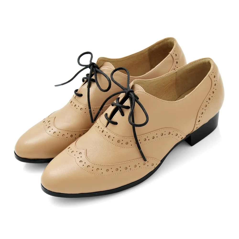 karine(MIT台灣製)全真皮牛巴戈車線拉鍊短靴-柚木色 歷史價格詳細信息