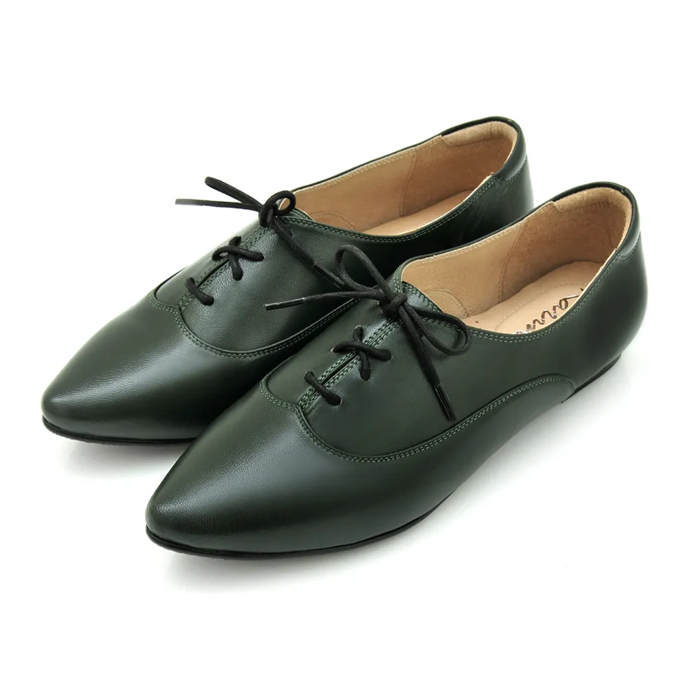 karine(MIT台灣製)全真皮綁帶低跟牛津鞋-黑色 歷史價格詳細信息