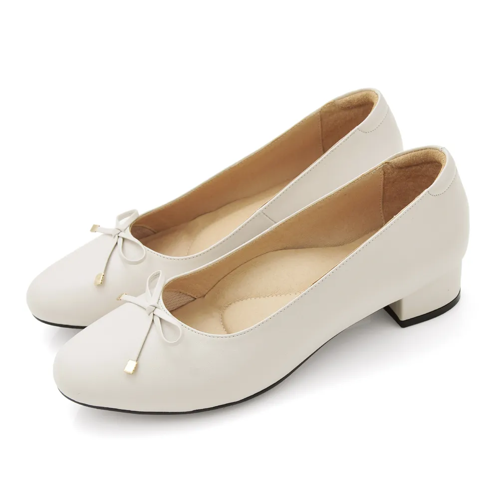 karine(MIT台灣製)全真皮金屬釦蝴蝶結厚底娃娃鞋-古銅色 歷史價格詳細信息