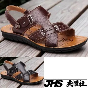 【JHS杰恆社】RAKASO款A508索走防水墊真皮墊真皮牛皮包頭露趾涼鞋拖鞋人字拖夾腳拖海灘鞋沙灘鞋諾喀索 歷史價格詳細信息