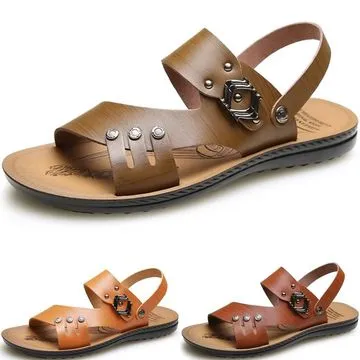 【JHS杰恆社】RAKASO款A508索走防水墊真皮墊真皮牛皮包頭露趾涼鞋拖鞋人字拖夾腳拖海灘鞋沙灘鞋諾喀索 歷史價格詳細信息