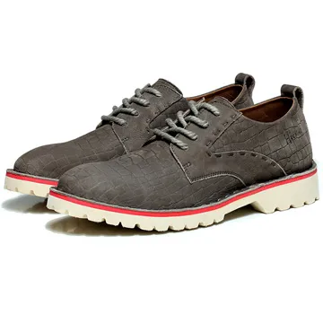 牛皮男鞋秋季真皮透氣運動鞋軟底百搭休閒皮鞋厚底登山鞋 歷史價格詳細信息