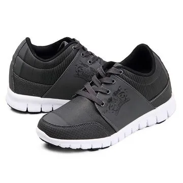 【JHS 杰恆社】GOG高哥2017春新款休閒系帶超輕布鞋兩色可選W21765藍色W21766灰色增高6CM 歷史價格詳細信息