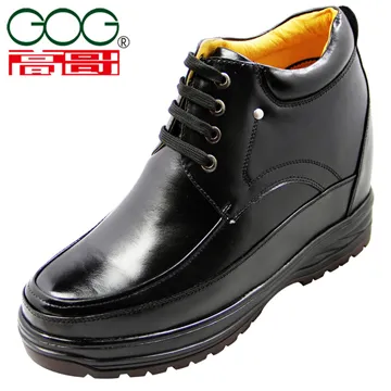 1701版WZ01-765高哥內增高鞋10厘米男式增高10cm正裝皮鞋真皮系帶男鞋GOG高哥增高鞋JHS杰恆社 歷史價格詳細信息