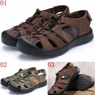 皮涼鞋男款夏季高端外穿運動兩用戶外涉水防滑爸爸開車沙灘涼拖鞋鞋 歷史價格詳細信息