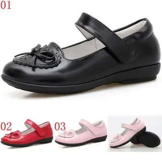 真皮女童黑色皮鞋表演出鞋春秋大童白色兒童公主軟底小學生英倫風 歷史價格詳細信息