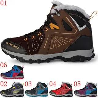 戶外高筒登山鞋女防水防滑秋冬保暖沙漠徒步靴輕便專業加絨雪地靴 歷史價格詳細信息
