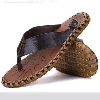 人字拖男夏天休閑韓版黑金色軟底防滑簡約男士外穿沙灘夾腳拖男 歷史價格詳細信息