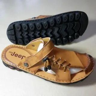 男鞋夏季包頭涼鞋男真皮防滑涉水溯溪戶外洞洞沙灘鞋潮 歷史價格詳細信息