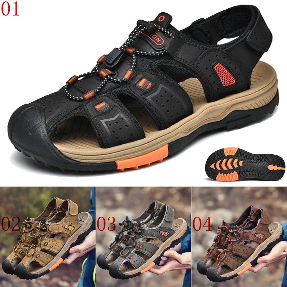 涼鞋男夏季新款真皮運動沙灘鞋氣墊軟底外穿兩用涼拖鞋 歷史價格詳細信息