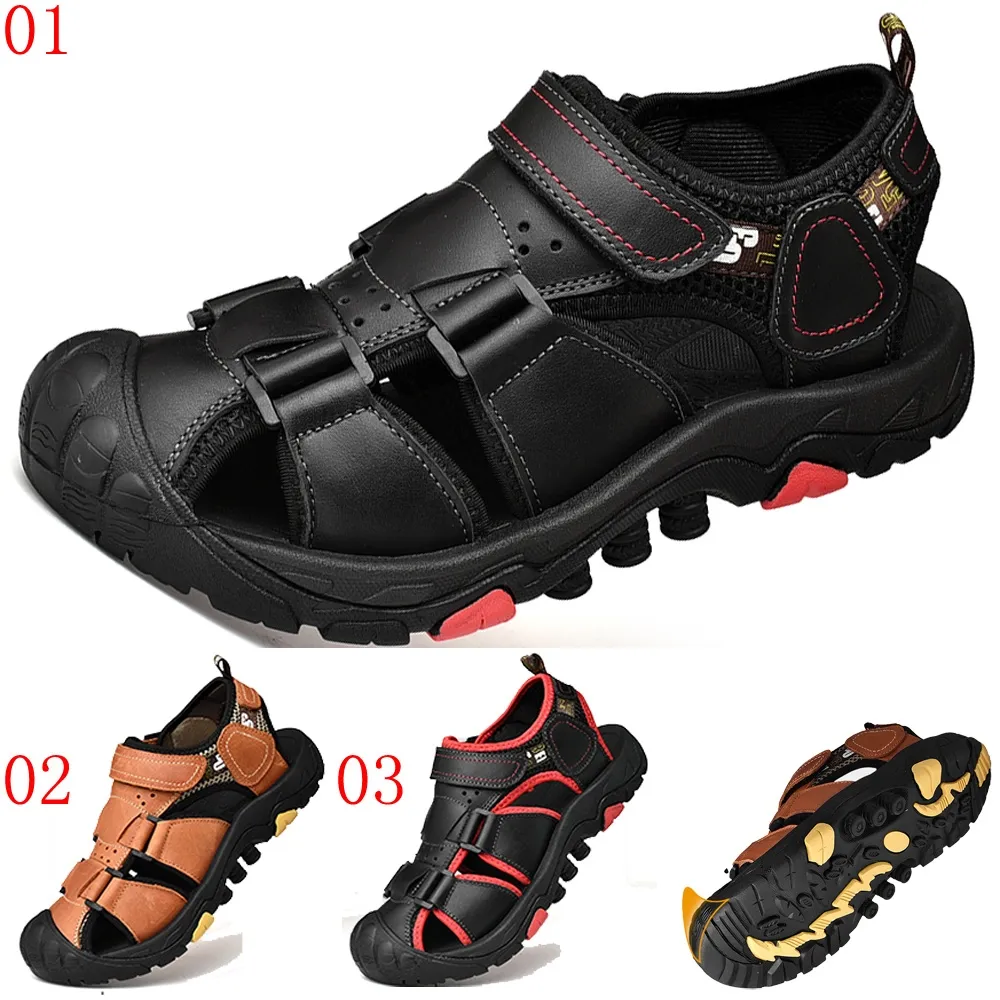 涼鞋男真皮舒適軟底防滑沙灘鞋2023年夏季透氣休閒外穿兩用涼拖鞋 歷史價格詳細信息