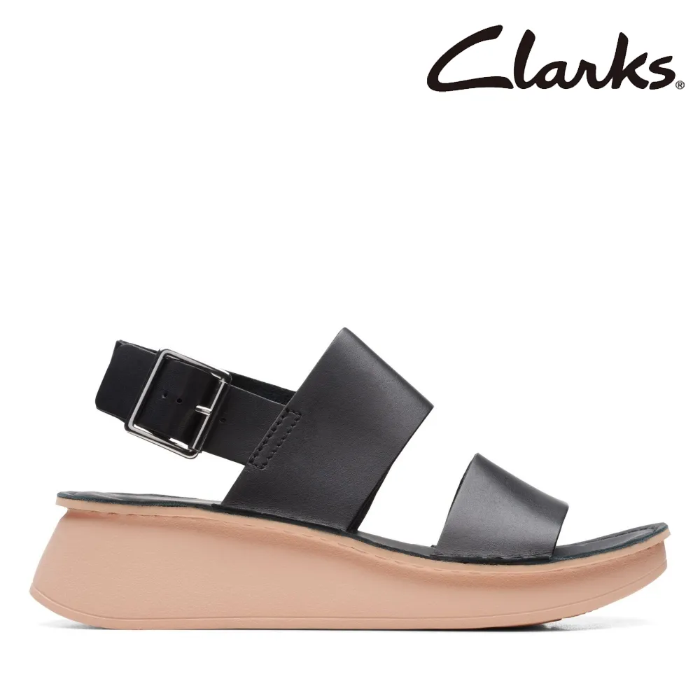 【Clarks】女款Velhill Strap 兩片式柔軟寬帶皮革輕量涼鞋 CLF70824S 歷史價格詳細信息