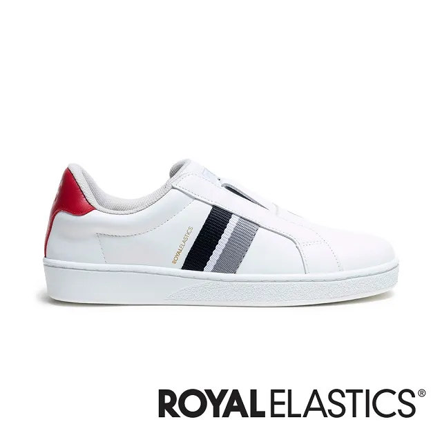 Royal Elastics 黑紅白 皮革 套入式 休閒鞋 男款 B3402【新竹皇家 06523-019】 歷史價格詳細信息