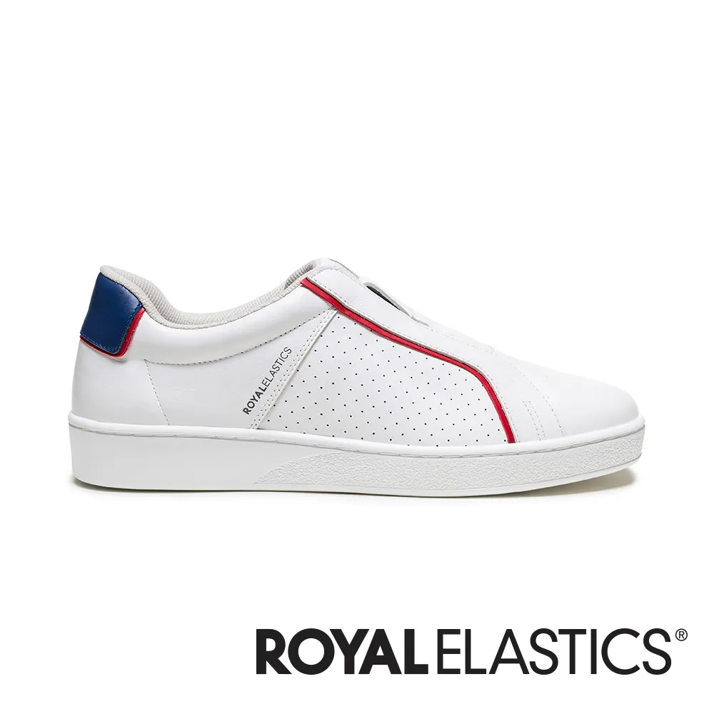 Royal  Elastics 白藍紅 透氣 皮革 運動休閒鞋 女款 NO.J0884【新竹皇家 91712-051】 歷史價格詳細信息