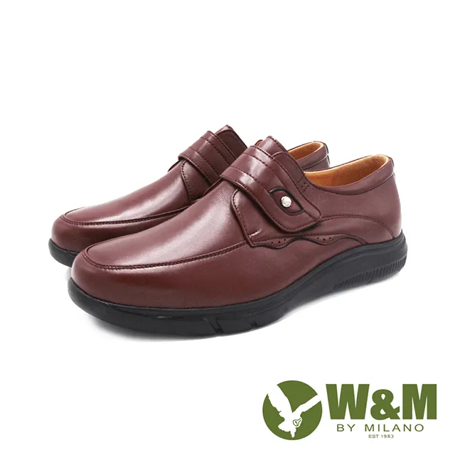 W&M(男)真皮減壓黏帶款 厚底男皮鞋－黑(另有咖) 歷史價格詳細信息