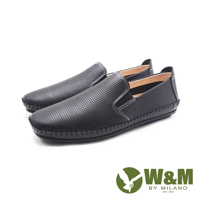 W&M(男)洞感透氣休閒樂福鞋 男鞋-咖色(另有黑色) 歷史價格詳細信息