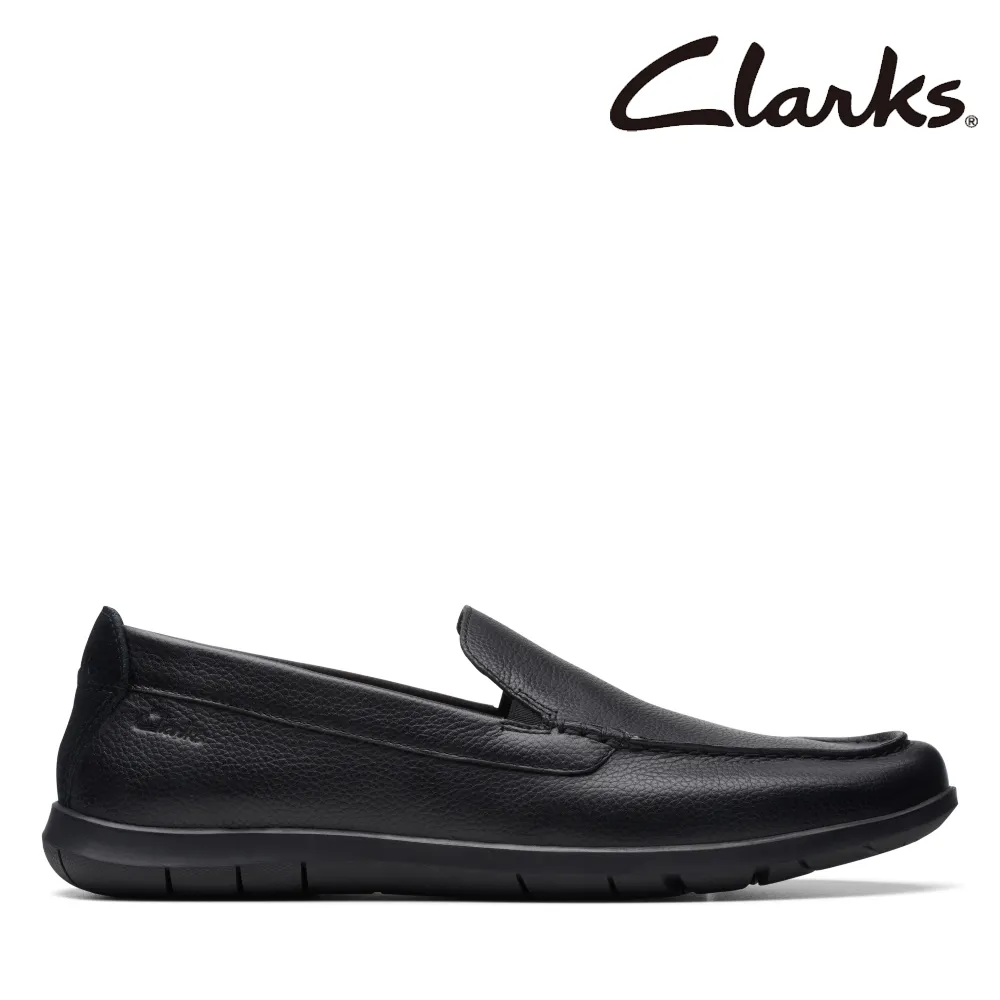 全新????Clarks 皮鞋 Mens Escalade Step皮鞋 10號半 寬楦 黑 樂福鞋 歷史價格詳細信息
