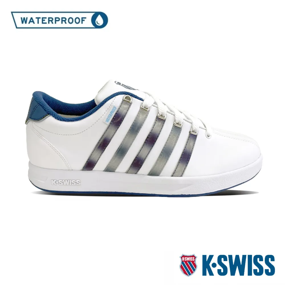 K-swiss COURT 白藍 五線譜 刺繡LOGO 休閒鞋 男款 NO.B2780【新竹皇家06154-996】 歷史價格詳細信息