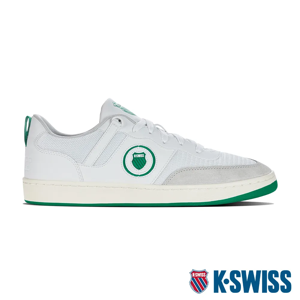 【K-SWISS】時尚運動鞋 K-Varsity-男-白/綠(09075-970) 歷史價格詳細信息