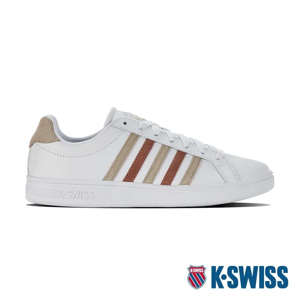 K-swiss COURT TIEBREAK 黑白色 皮革 休閒鞋 男款 B3806【新竹皇家07011-938】 歷史價格詳細信息