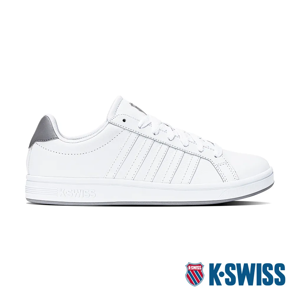 K-swiss COURT TIEBREAK 黑白色 皮革 休閒鞋 男款 B3806【新竹皇家07011-938】 歷史價格詳細信息