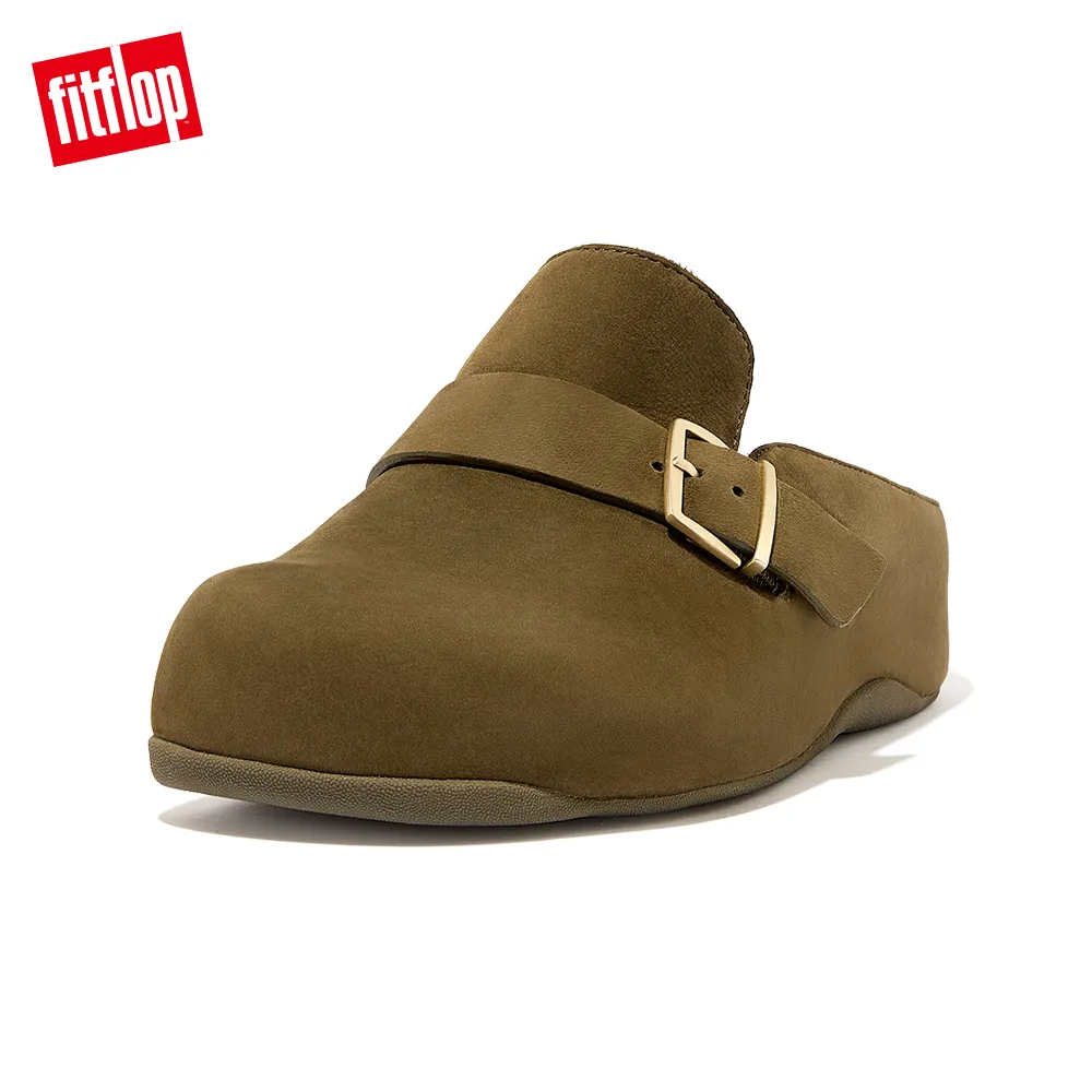 【FitFlop】SHUV BUCKLE-STRAP LEATHER CLOGS 金屬扣環設計木屐鞋-女(淺褐色) 歷史價格詳細信息