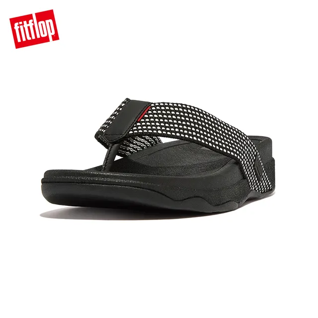 【FitFlop】SURFER WOVEN-LOGO WEBBING CROSS SLIDES編織LOGO交叉涼鞋-男(靓黑色) 歷史價格詳細信息