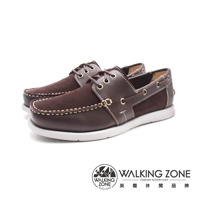 WALKING ZONE (男)經典牛皮舒適樂福皮鞋 男鞋-棕(另有黑) 歷史價格詳細信息