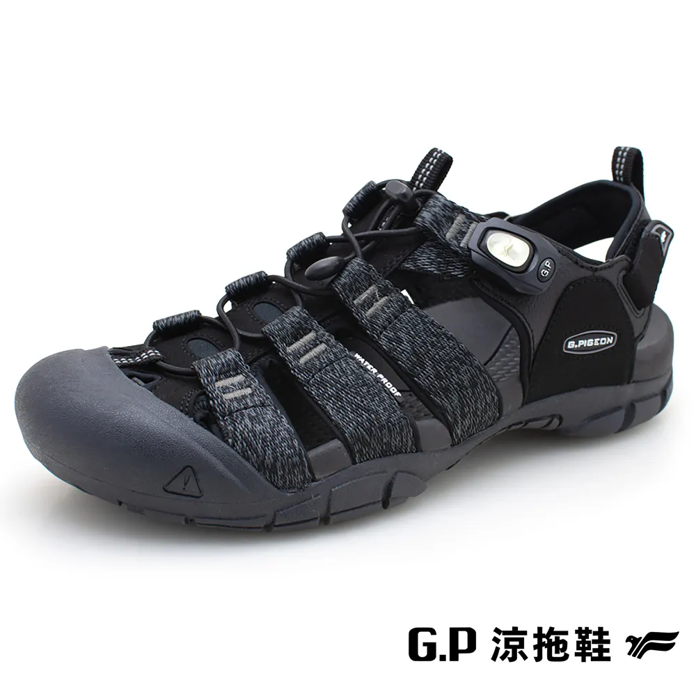 【G.P】男款極簡風海灘夾腳拖鞋 G9378M-10 黑色 (SIZE:40-45 共三色) 歷史價格詳細信息
