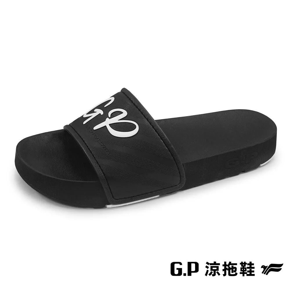 G.P(女)運動休閒直套拖鞋 女鞋-白黑(另有粉色) 歷史價格詳細信息