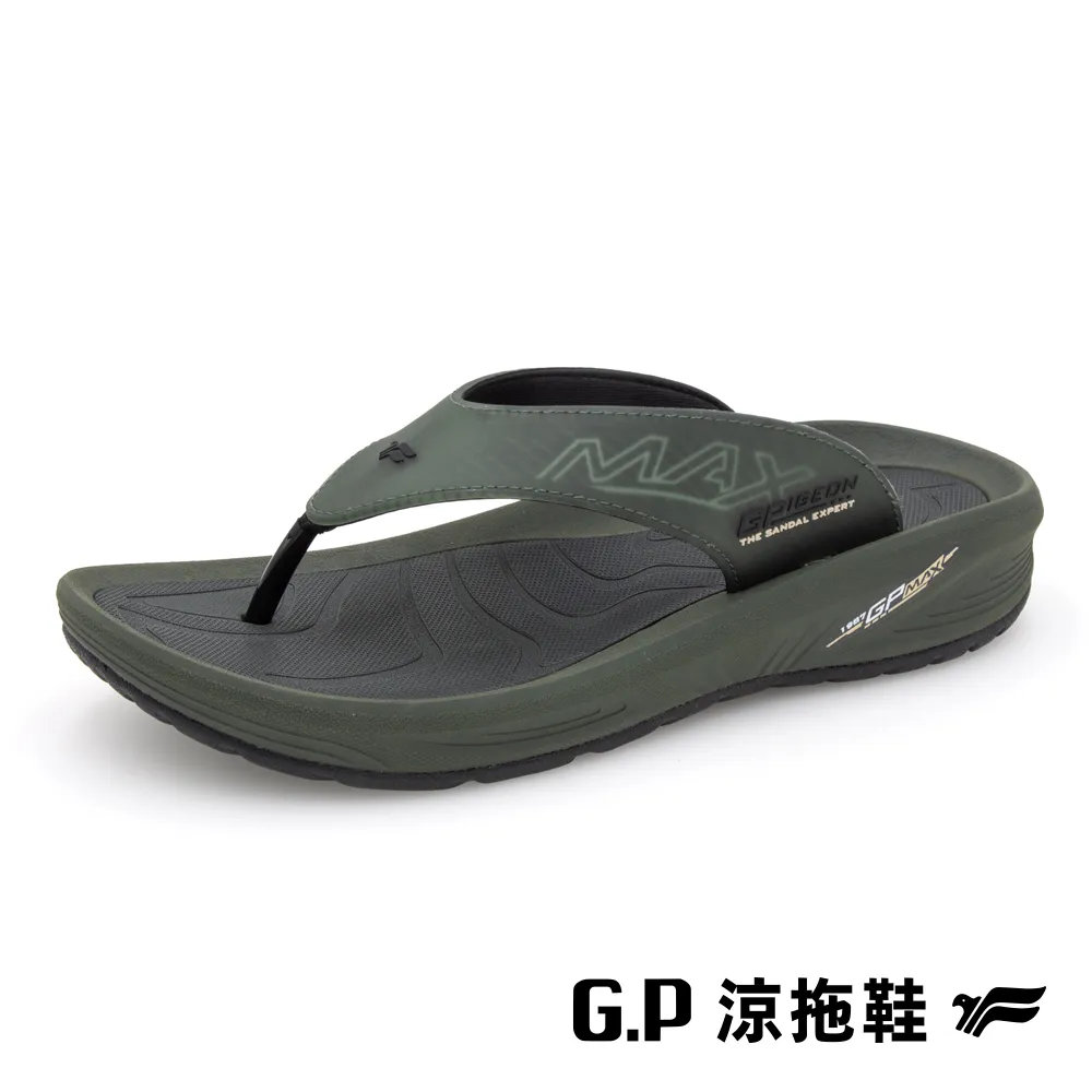 【G.P】男款極簡風海灘夾腳拖鞋 G9378M-10 黑色 (SIZE:40-45 共三色) 歷史價格詳細信息