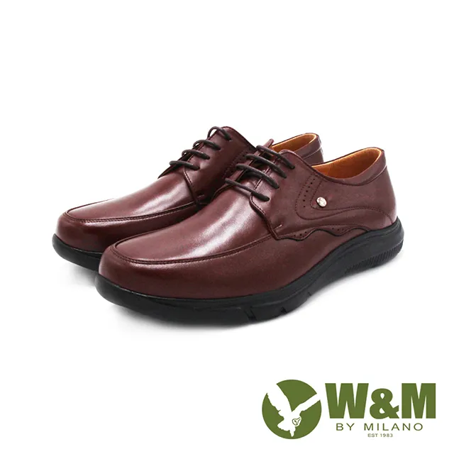 W&M(男)真皮減壓黏帶款 厚底男皮鞋－黑(另有咖) 歷史價格詳細信息