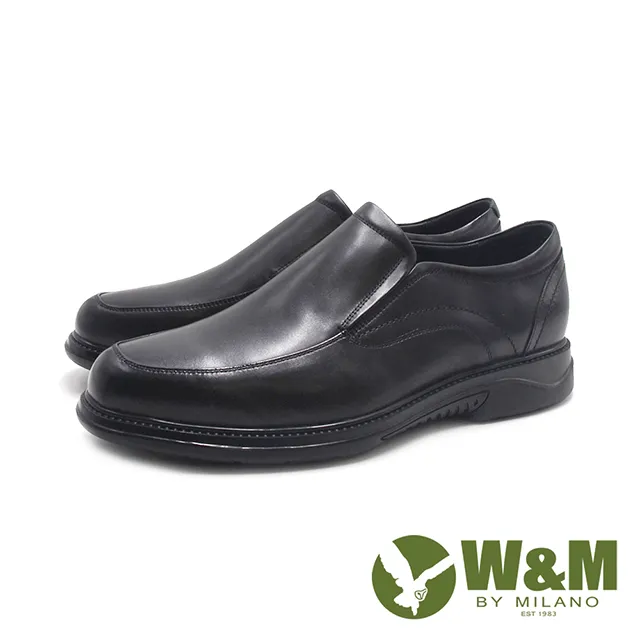 W&M(男)真皮減壓黏帶款 厚底男皮鞋－黑(另有咖) 歷史價格詳細信息