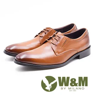 W&M 真皮尖頭綁帶休閒男鞋皮鞋 - 棕(另有黑) 歷史價格詳細信息
