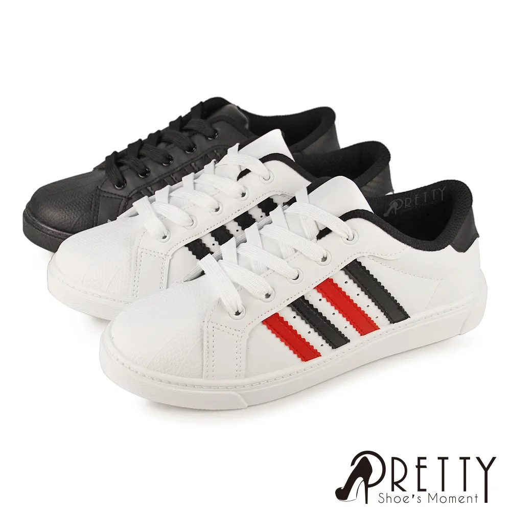 【Pretty】男 板鞋 休閒鞋 小白鞋 全黑工作鞋 綁帶 平底 素面 台灣製N-10628 歷史價格詳細信息